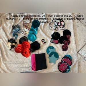 TikTok Happy Birthday Party Decorations